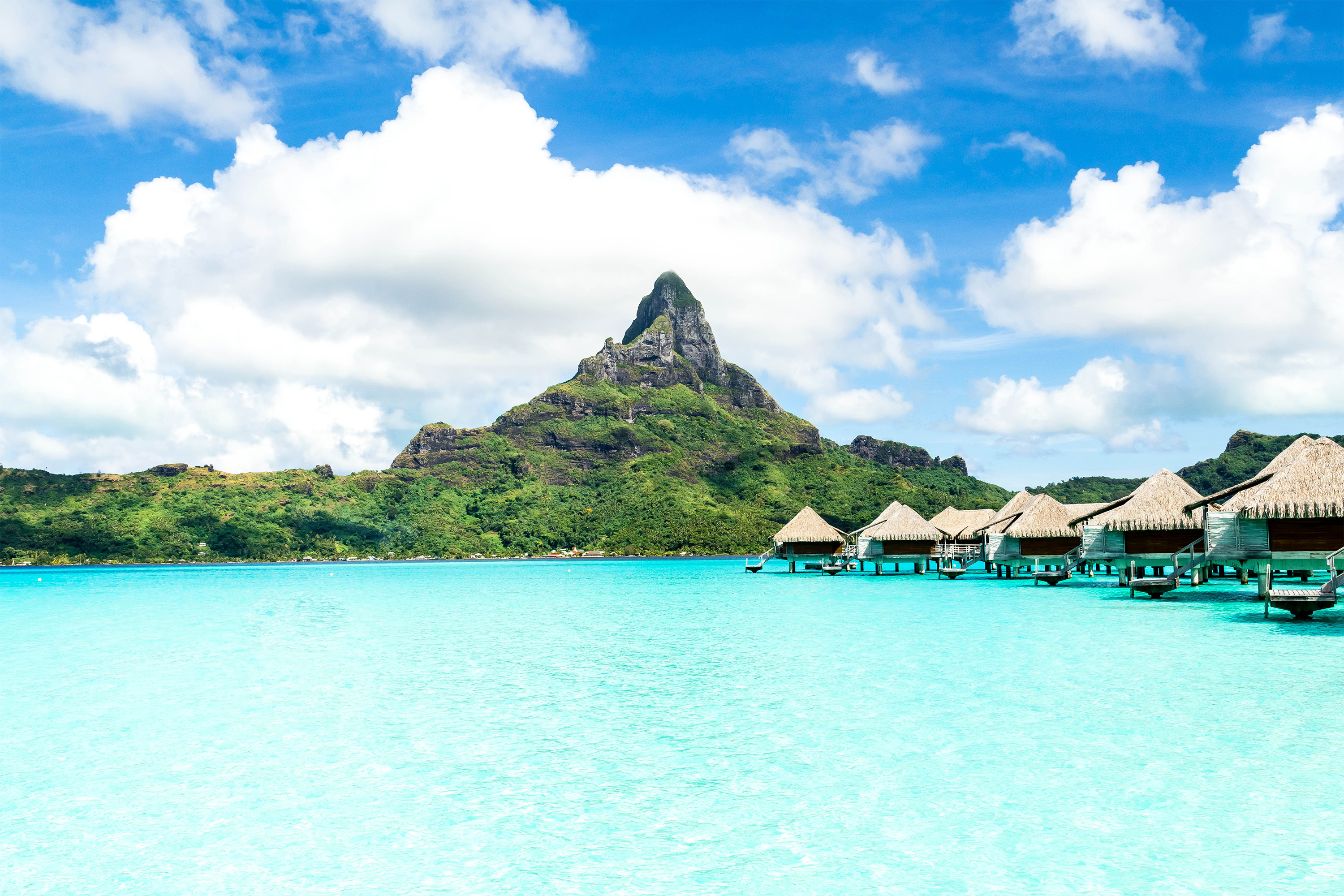 Hovering Huts in Bora Bora Hovering Huts in Bora Bora